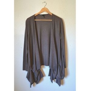 Flowy dark brown cardigan